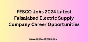 FESCO Jobs 2024 Latest Faisalabad Electric Supply Company Career Opportunities